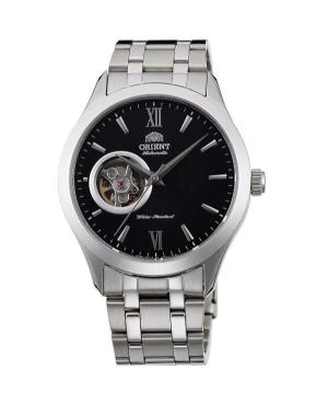 Men Klasické Japan Automatic Analog Watch Skeleton ORIENT TAG03001B0 Černá Dial 38.5mm