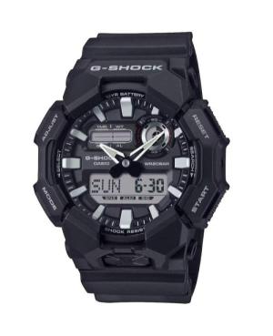 Men Functional Sports Diver Japan Quartz Analog Watch Timer CASIO GA-010-1AER G-Shock Schwarz Dial 52mm
