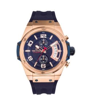 Vyriškas Sportinis Swiss Kvarcinis Rodyklinis Watch Chronograph TIME FORCE TF5024MR-03 Mėlyna Dial 46mm