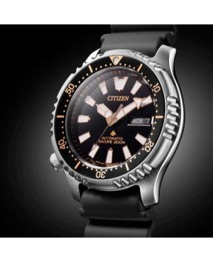 Men Sports Klasické Diver Japan Automatic Analog Watch CITIZEN NY0160-66EE Černá Dial 42mm
