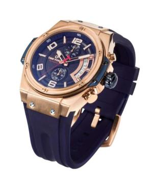 Men Sports Swiss Quartz Analog Watch Chronograph TIME FORCE TF5024MR-03 Blue Dial 46mm image 5