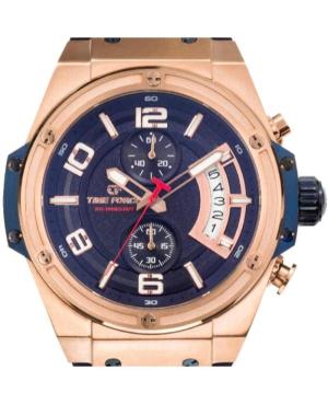 Men Sports Swiss Quartz Analog Watch Chronograph TIME FORCE TF5024MR-03 Blue Dial 46mm image 6