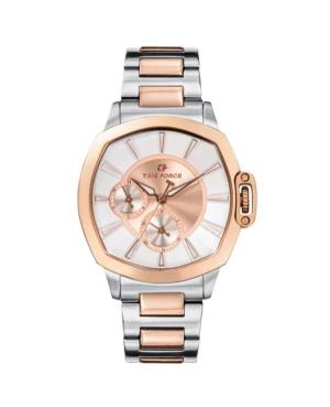 Women Klassisch Sports Swiss Quartz Analog Watch TIME FORCE TF5029LAR-02M Golden Dial 36mm