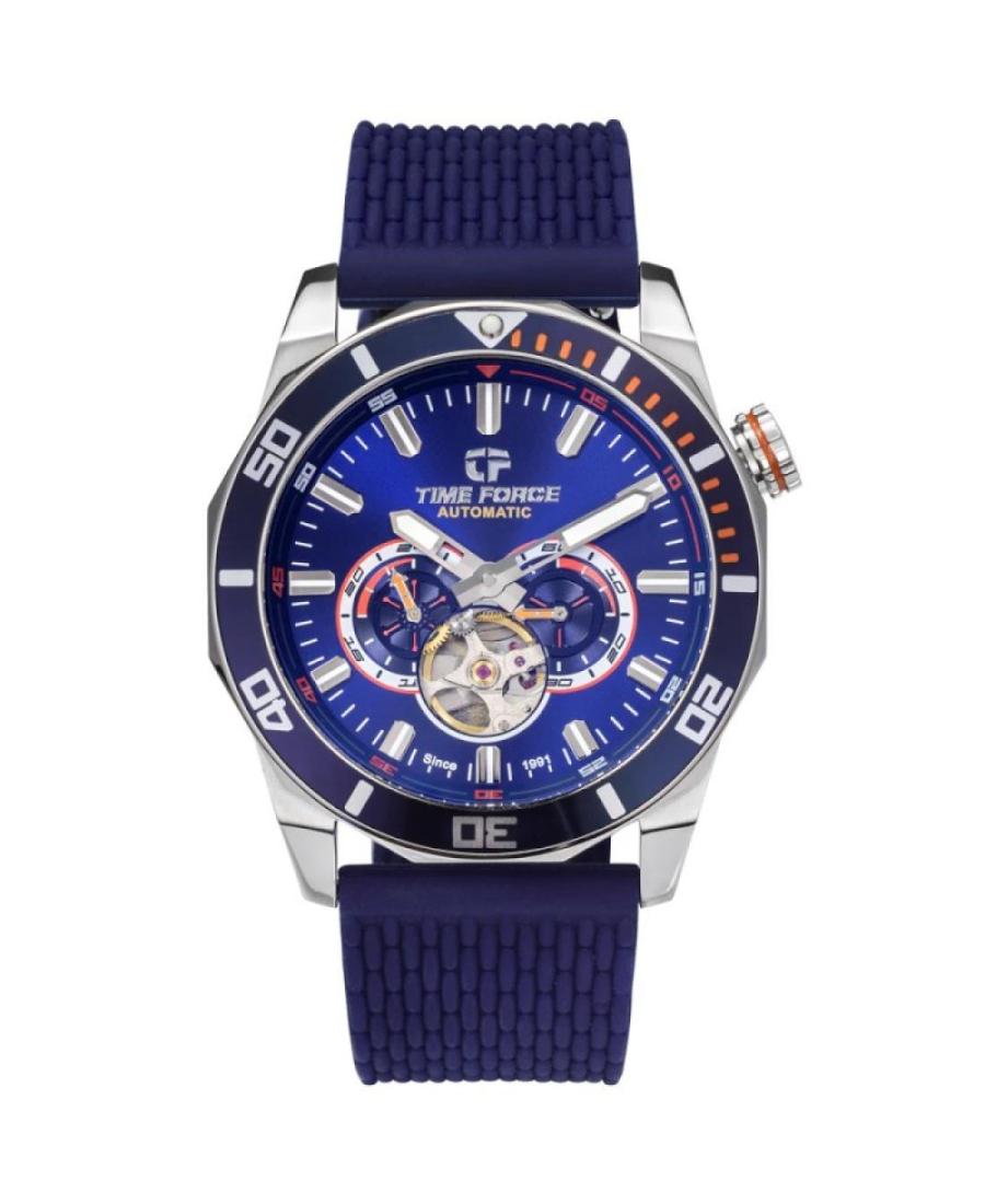 Mężczyźni sportowy Szwajcar automatyczny analogowe Zegarek Szkielet TIME FORCE TF5035M-03LTD Wielokolorowy Wybierz 44mm