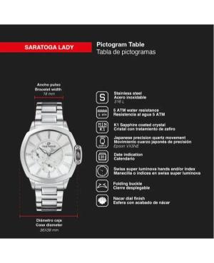 Женские Классические Спортивные Швейцарские Наручные Часы TIME FORCE TF5029L-02M изображение 2