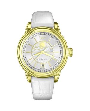 Kobiety klasyczny Szwajcar kwarcowy Zegarek AVIATOR V.1.33.1.343.4 Srebrna Wybierz 36mm