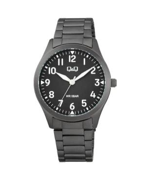 Men Classic Japan Quartz Analog Watch Q&Q Q76B-001PY Black Dial