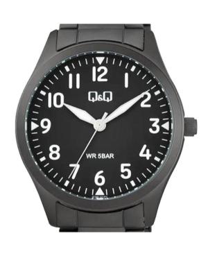 Men Classic Japan Quartz Analog Watch Q&Q Q76B-001PY Black Dial image 1