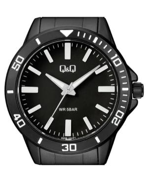 Men Klassisch Japan Quartz Analog Watch Q&Q Q28B-004PY Schwarz Dial 44mm image 2