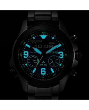 Vyriškas Su funkcijomis Sportinis Diver Japoniškas Kvarcinis Digital Watch Alarm CITIZEN JV1006-51L Mėlyna Dial 44mm image 4
