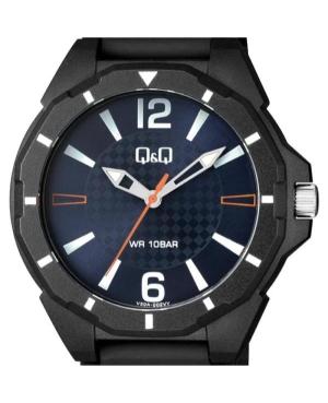 Men Sports Japan Quartz Analog Watch Q&Q V30A-002VY Modrá Dial 43mm image 4