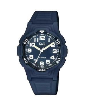 Men Sports Japan Quartz Analog Watch Q&Q V31A-001VY Modrá Dial 40mm