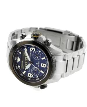 Mężczyźni sportowy Funkcjonalny Diver Japonia bateria słoneczna cyfrowe Zegarek Budzik CITIZEN JV1006-51L Niebieska Wybierz 44mm image 8