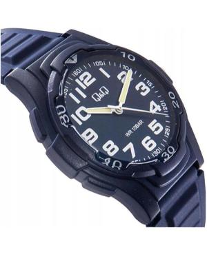 Men Sports Japan Quartz Analog Watch Q&Q V31A-001VY Blue Dial 40mm image 2