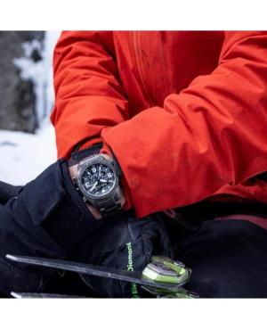 Vyriškas Sportinis Su funkcijomis Diver Japoniškas Elektroninis, Solar Rodyklinis Watch Alarm CITIZEN JV1008-63E Juodas Dial 44m image 1