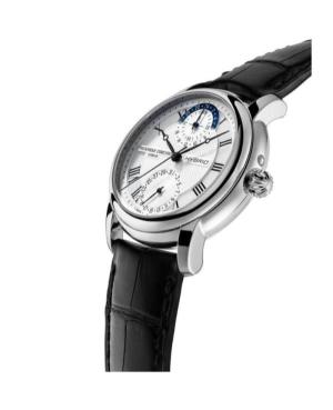 Men Klasické Functional Smart watch Luxury Swiss Automatic Analog Watch Timer FREDERIQUE CONSTANT FC-750MC4H6 Silver Dial 42mm image 8