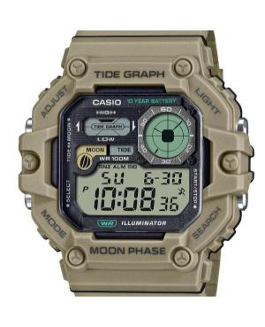 Men Sports Functional Japan Quartz Digital Watch Chronograph CASIO WS-1700H-5AVEF Black Dial 52mm image 2