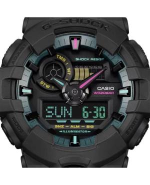 Men Sports Functional Diver Japan Quartz Digital Watch Timer CASIO GA-700MF-1AER G-Shock Multicolor Dial 50mm image 8