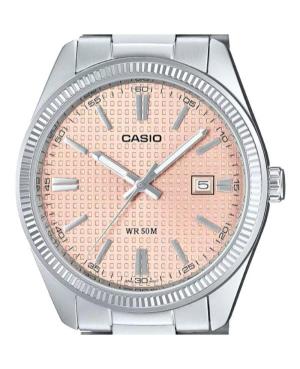 Vyriškas Klasikinis Japoniškas Kvarcinis Rodyklinis Watch CASIO MTP-1302PE-4AVEF Rožinis Dial 38mm image 6