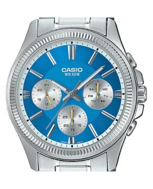 Mężczyźni klasyczny Japonia kwarcowy analogowe Zegarek CASIO MTP-1375PD-2A2VEF Niebieska Wybierz 43.8mm image 4