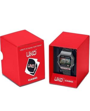 Vyriškas Su funkcijomis Japoniškas Kvarcinis Digital Watch Alarm CASIO A168WEUC-1AER Juodas Dial 36.4mm image 2