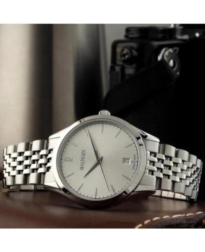 Men Classic Swiss Quartz Watch BALMAIN B4101.31.24 Silver Dial image 3