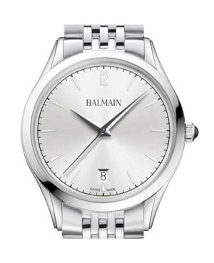 Men Klasické Swiss Quartz Analog Watch BALMAIN B4101.31.24 Silver Dial 40.5mm image 4