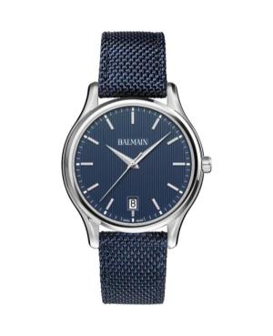 Men Klasické Swiss Quartz Analog Watch BALMAIN B1341.72.96 Modrá Dial 40mm