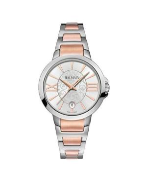 Women Klassisch Swiss Quartz Analog Watch BALMAIN B4571.38.12 Silver Dial 34mm