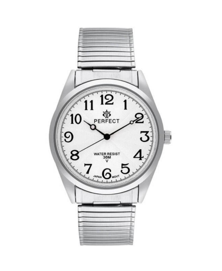 Vyriškas Klasikinis Kvarcinis Rodyklinis Watch PERFECT X532-02 Balta Dial