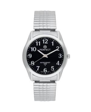 Men Classic Quartz Analog Watch PERFECT X410-04 Black Dial 38mm