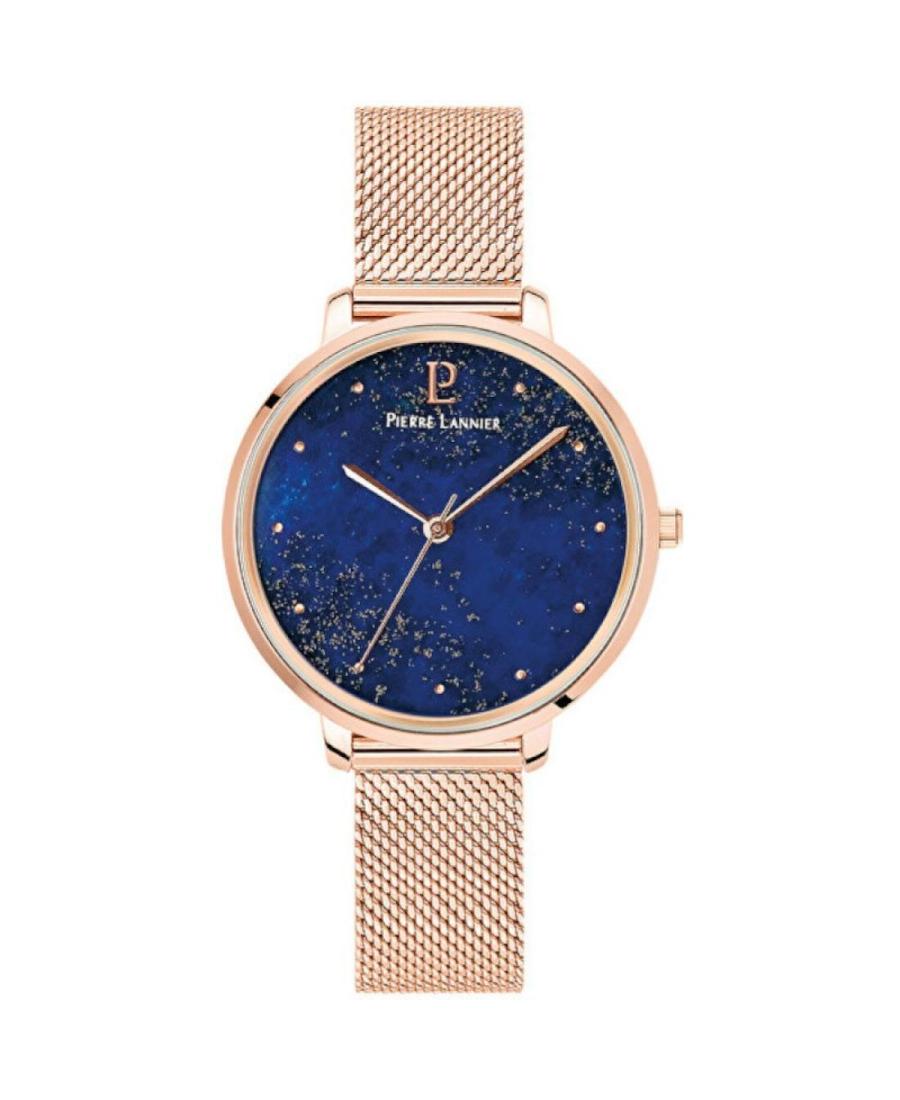Women Classic Fashion Quartz Analog Watch PIERRE LANNIER 028K968 Blue Dial 35mm