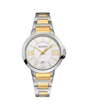 Women Classic Swiss Quartz Analog Watch BALMAIN B4571.39.22 Silver Dial 34mm