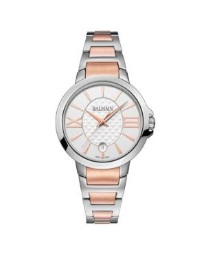 Women Classic Swiss Quartz Analog Watch BALMAIN B4571.38.22 Silver Dial 34mm