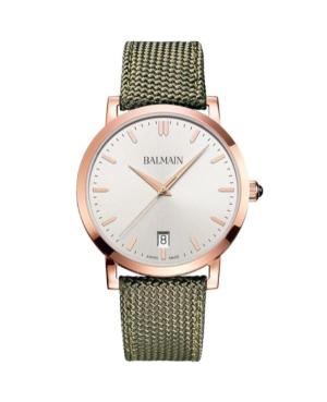 Men Klasické Swiss Quartz Analog Watch BALMAIN B4429.92.26 Silver Dial 40mm