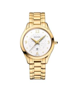 Women Klassisch Swiss Quartz Analog Watch BALMAIN B4110.33.13 Weiß Dial 30mm