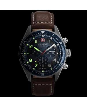 Men Sports Swiss Quartz Analog Watch Chronograph SWISS MILITARY HANOWA SMWGC0003802 Blau Dial 43mm image 3