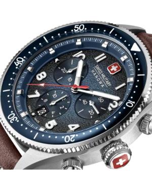 Men Sports Swiss Quartz Analog Watch Chronograph SWISS MILITARY HANOWA SMWGC0003802 Blau Dial 43mm image 5