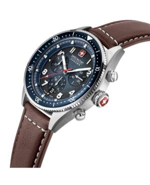 Men Sports Swiss Quartz Analog Watch Chronograph SWISS MILITARY HANOWA SMWGC0003802 Blau Dial 43mm image 6