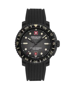 Men Sports Diver Swiss Quartz Analog Watch SWISS MILITARY HANOWA SMWGN0001730 Černá Dial 44mm