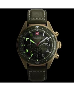 Men Sports Swiss Quartz Analog Watch Chronograph SWISS MILITARY HANOWA SMWGC0003850 Green Dial 43mm image 2