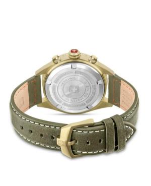 Men Sports Swiss Quartz Analog Watch Chronograph SWISS MILITARY HANOWA SMWGC0003850 Grün Dial 43mm image 3
