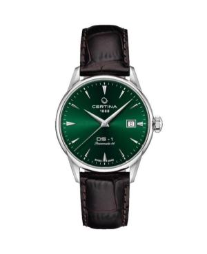 Men Klasické Swiss Automatic Analog Watch CERTINA C029.207.16.091.00 Zelená Dial 38mm