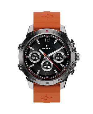 Men Fashion Sports Functional Smart watch Quartz Digital Watch GARETT V14 Black steel Černá Dial 47mm image 9