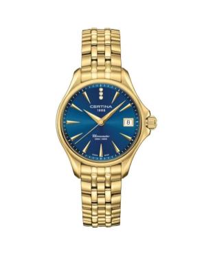 Women Classic Diver Swiss Quartz Analog Watch CERTINA C032.051.33.046.00 Blue Dial 34mm
