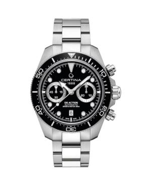 Men Sports Diver Luxury Swiss Automatic Analog Watch Chronograph CERTINA C032.827.11.051.00 Black Dial 44.5mm