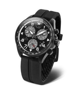 Mężczyźni Diver kwarcowy analogowe Zegarek Chronograf VOSTOK EUROPE 6S30-325C744Si Czarny Wybierz 46mm