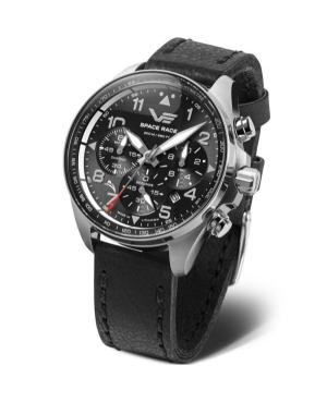 Men Diver Quartz Analog Watch Chronograph VOSTOK EUROPE 6S20-325A741 Black Dial 46mm