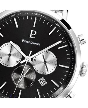 Mężczyźni klasyczny kwarcowy analogowe Zegarek Chronograf PIERRE LANNIER 221F131 Czarny Wybierz 43mm image 4