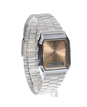 Women Japan Quartz Analog Watch Alarm CASIO AQ-230A-4AMQYES Pink Dial 28mm image 8